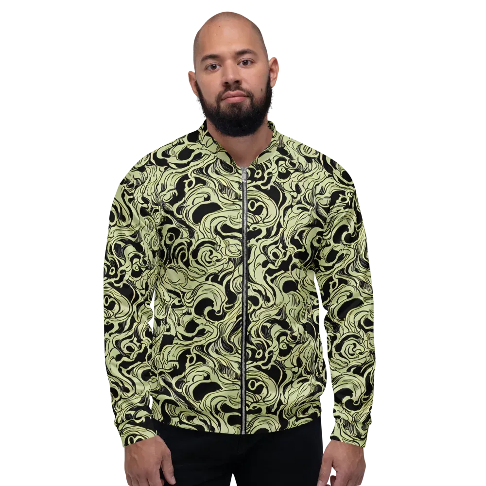 Obsidian Organics on Bomber Jacket — Front