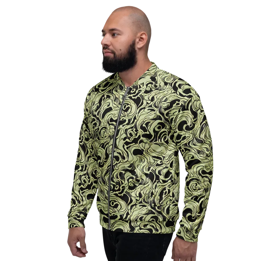 Obsidian Organics on Bomber Jacket — Left