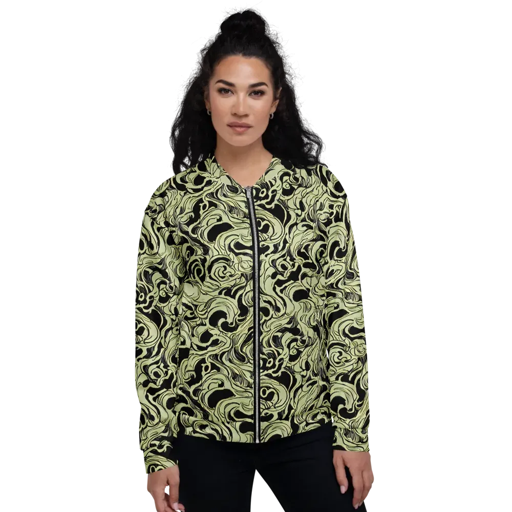 Obsidian Organics on Bomber Jacket — Front