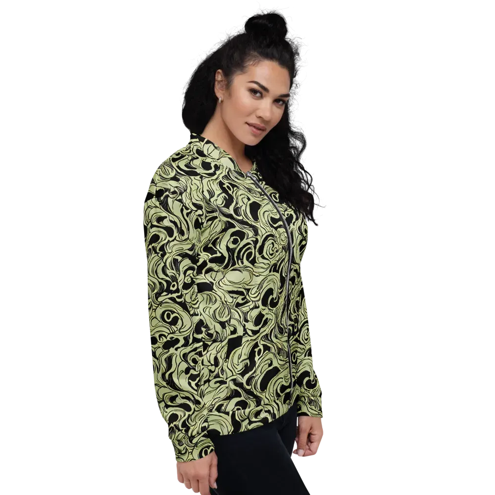 Obsidian Organics on Bomber Jacket — Right