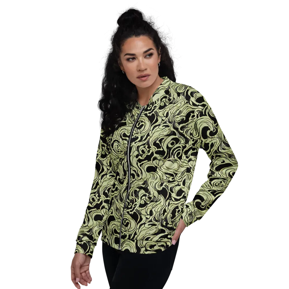 Obsidian Organics on Bomber Jacket — Left