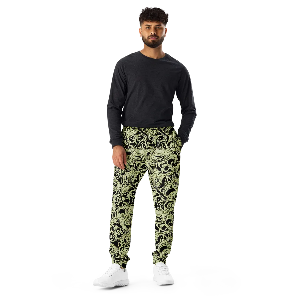 Obsidian Organics on Men's Joggers — Front