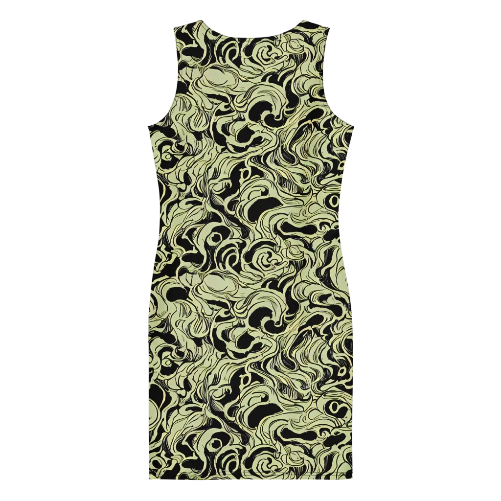 Obsidian Organics on Bodycon Dress — Back