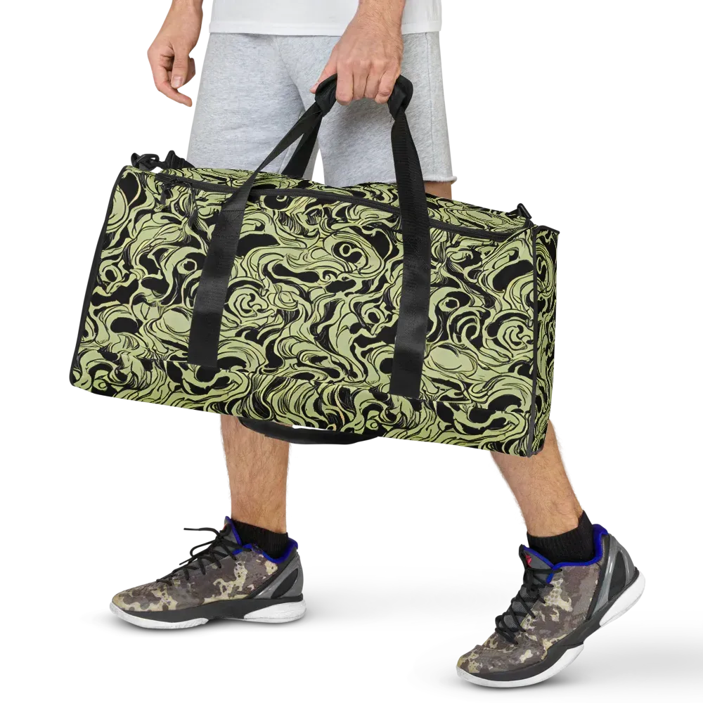 Obsidian Organics on Duffle Bag — Front