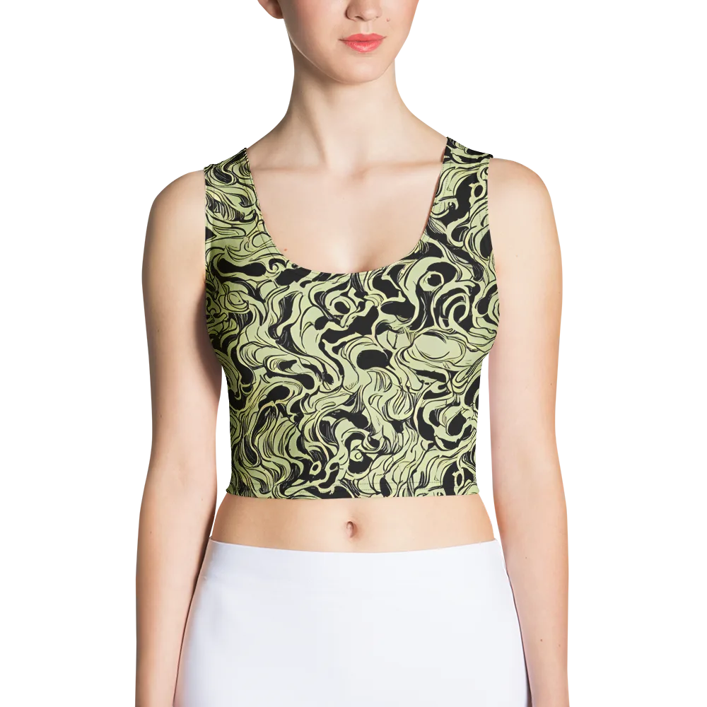 Obsidian Organics on Crop Top — Front