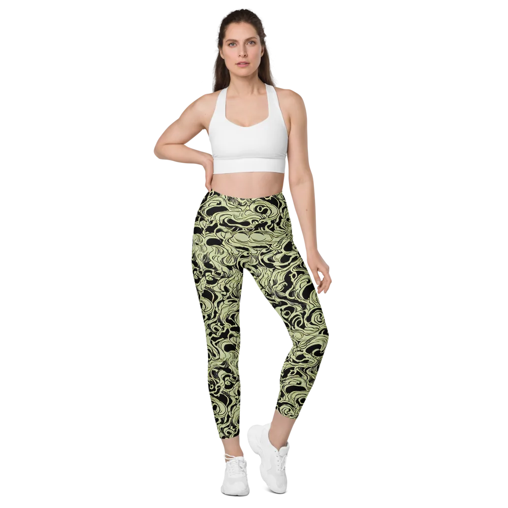Obsidian Organics on Leggings with Pockets — Front