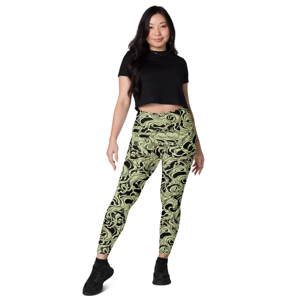 Obsidian Organics on Leggings with Pockets — Front