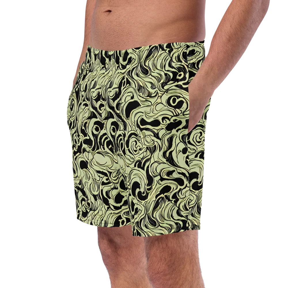 Obsidian Organics on Swim Trunks — Left Front
