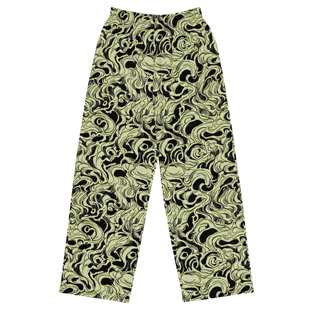 Obsidian Organics on Wide-Leg Pants — Front