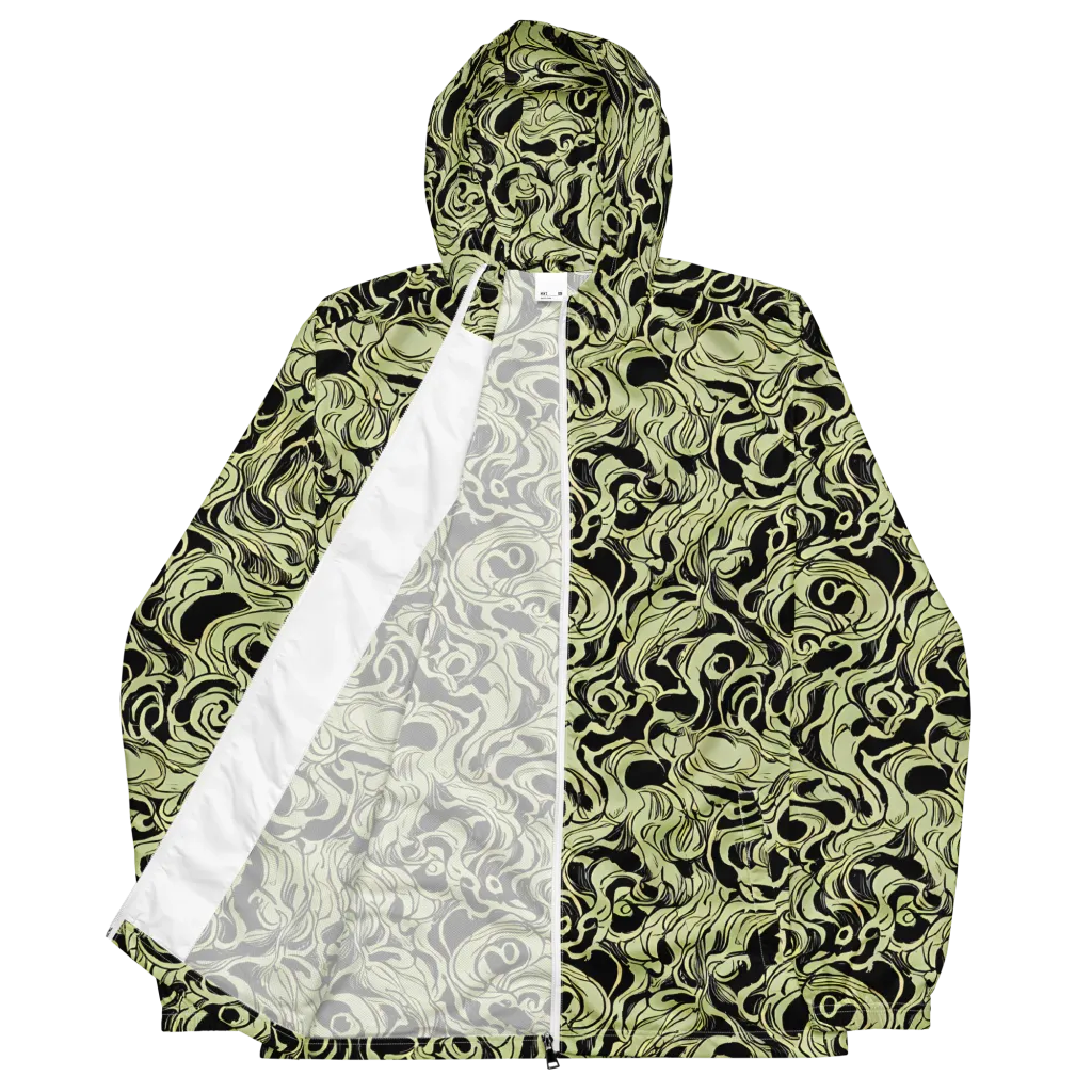 Obsidian Organics on Men's Windbreaker — Front