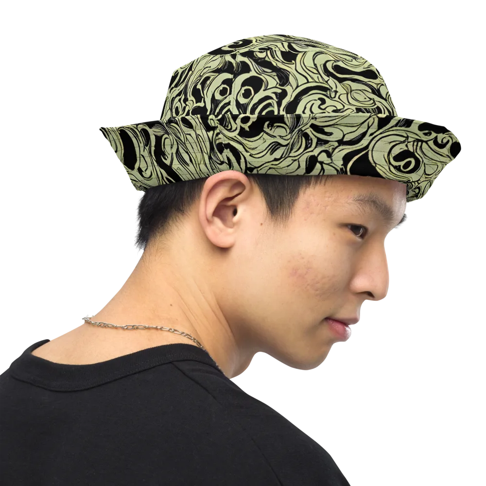 Obsidian Organics on Reversible Bucket Hat — Right Outside