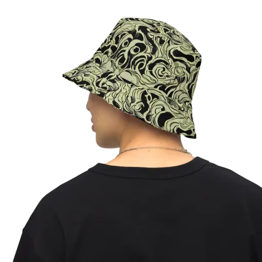 Obsidian Organics on a Reversible Bucket Hat