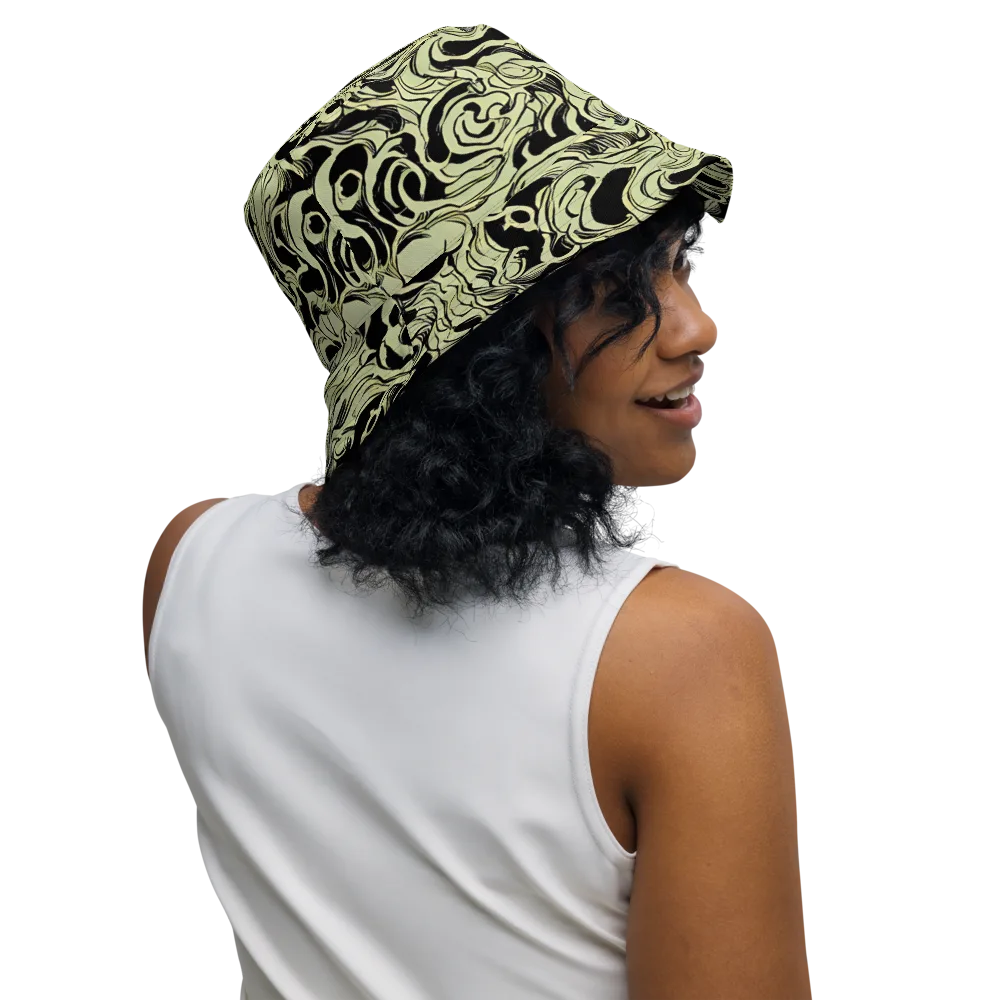 Obsidian Organics on Reversible Bucket Hat — Right Outside