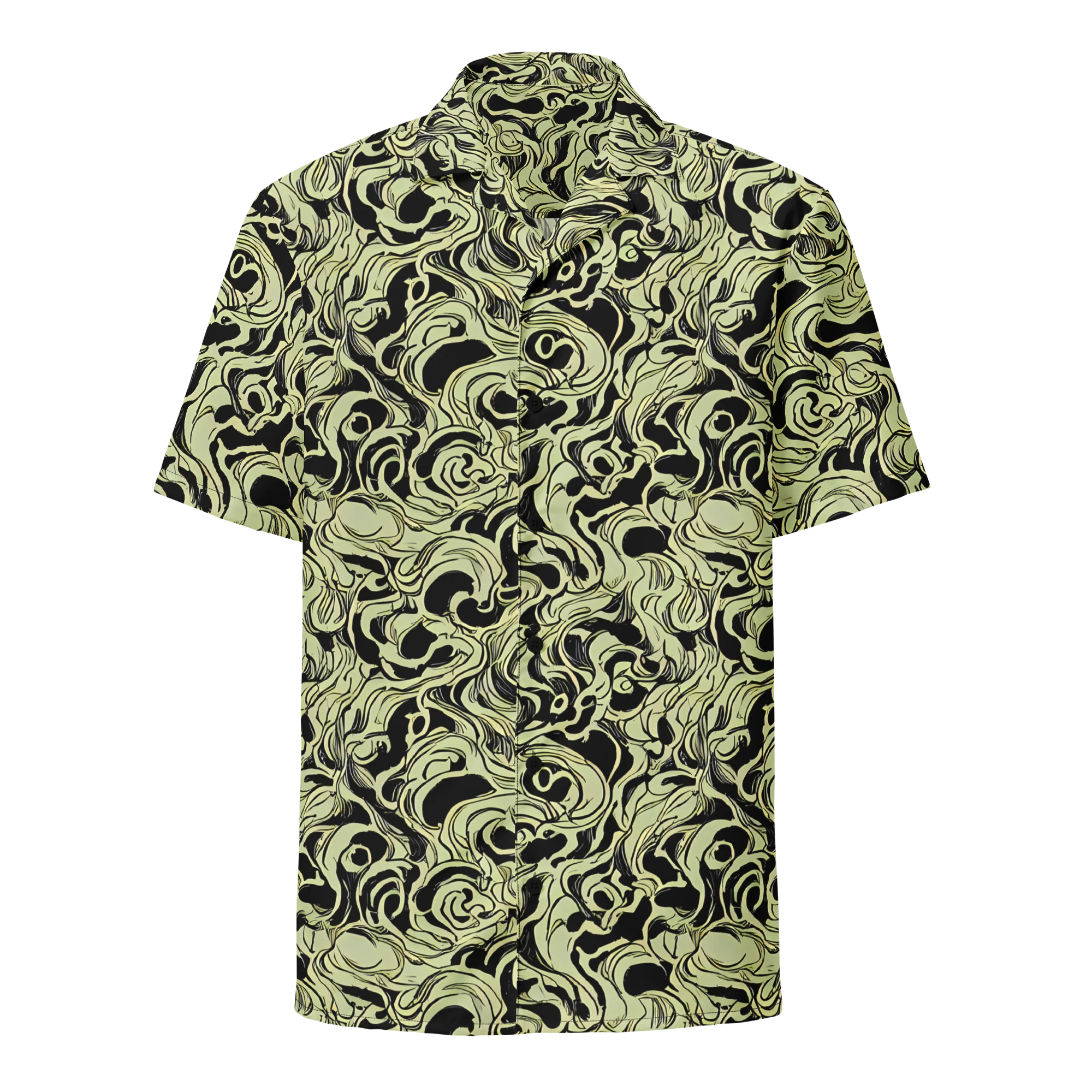 Obsidian Organics on Button Shirt — Front
