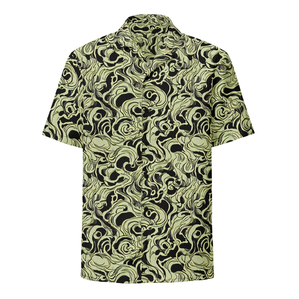 Obsidian Organics on Button Shirt — Front