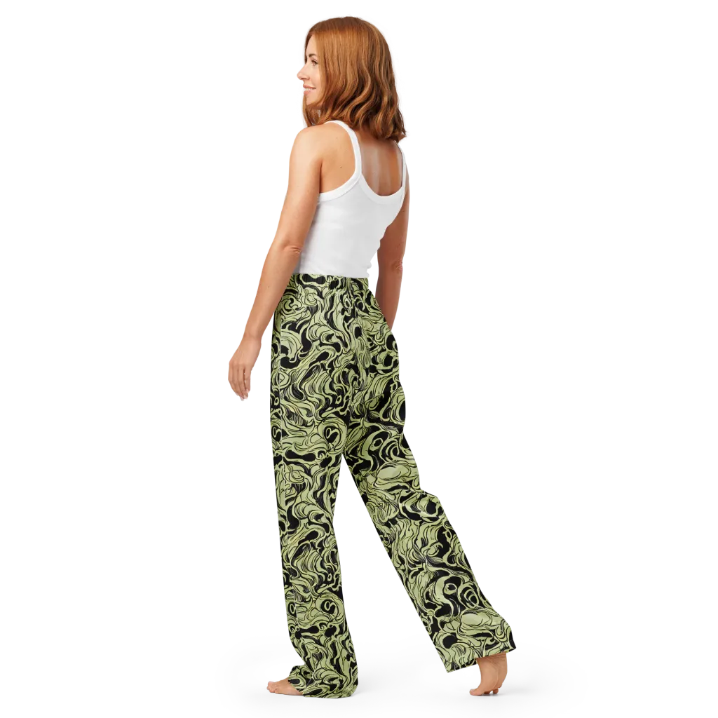 Obsidian Organics on Women's Pajama Pants — Back