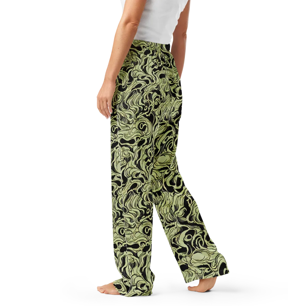 Obsidian Organics on Women's Pajama Pants — Left