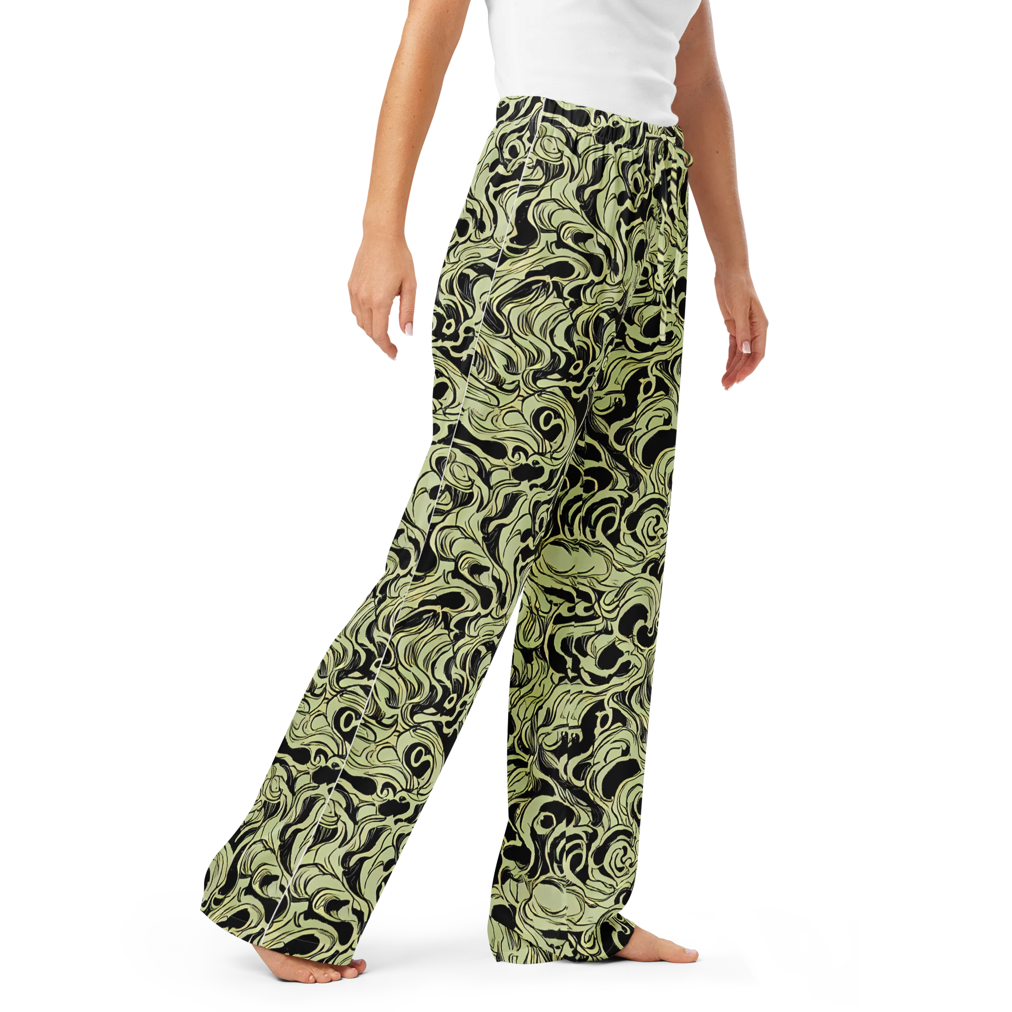 Obsidian Organics on Women's Pajama Pants — Right Front