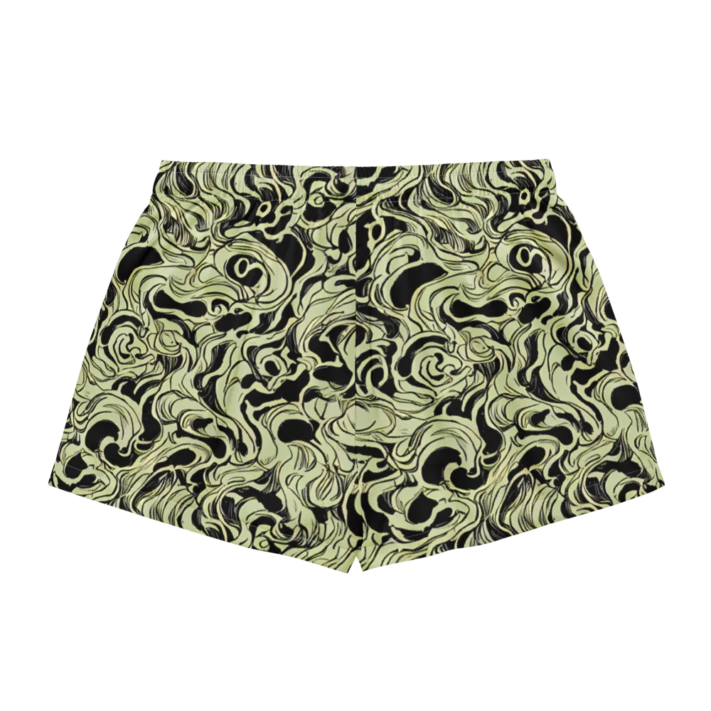 Obsidian Organics on Women's Pajama Shorts — Back