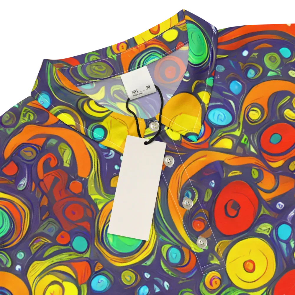 Orbiting Colors on Men's Slim Fit Polo Shirt — Product details