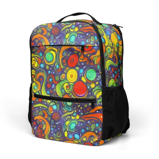 Orbiting Colors on a Utility Backpack
