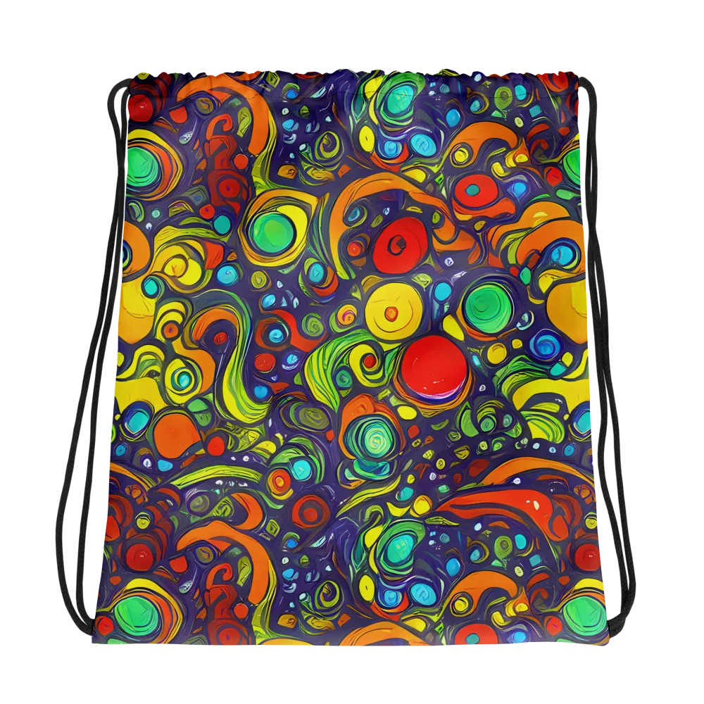 Orbiting Colors on Drawstring Bag — Photo