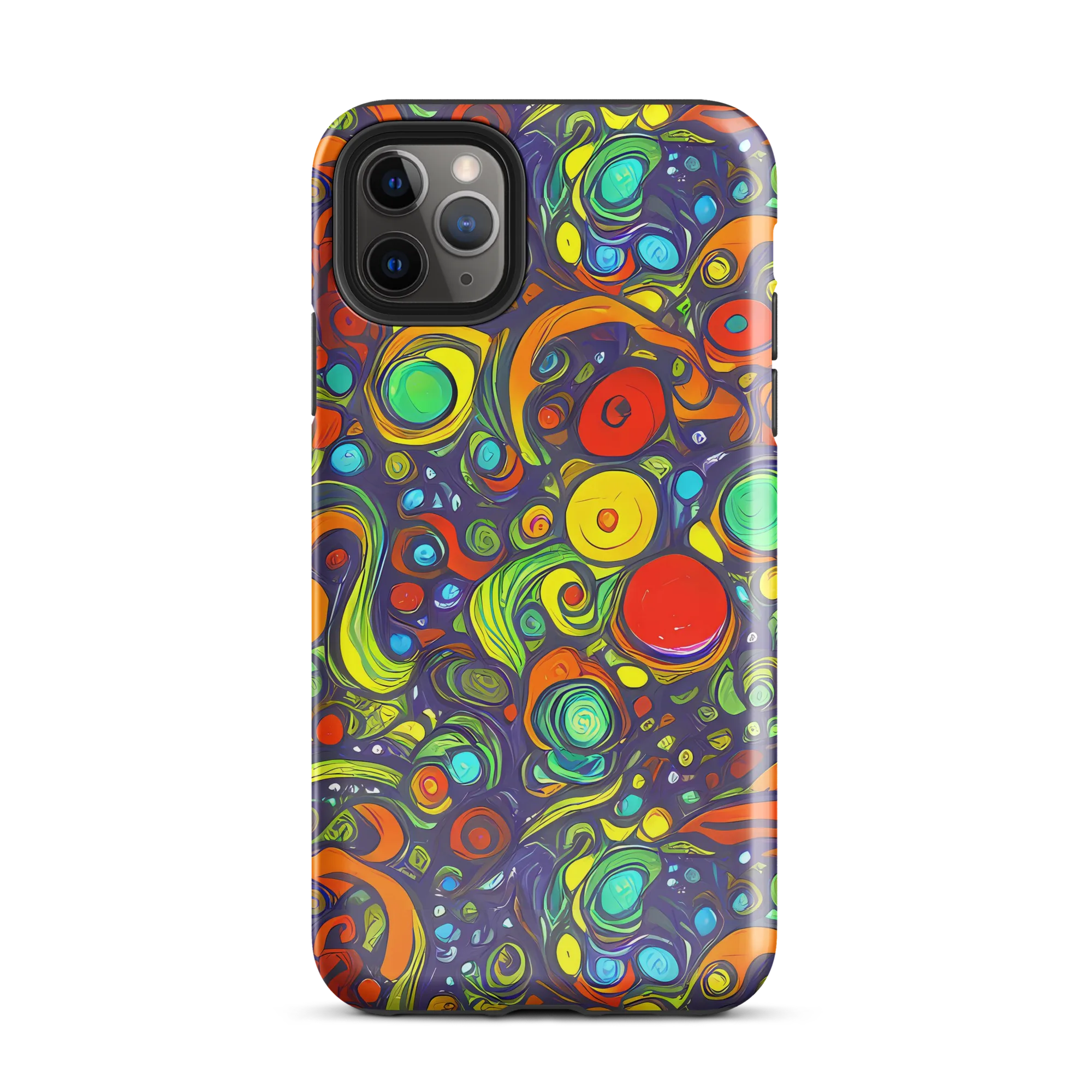 Orbiting Colors on Tough Case for iPhone® — Front