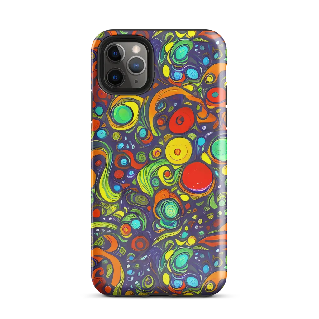 Orbiting Colors on Tough Case for iPhone® — Front