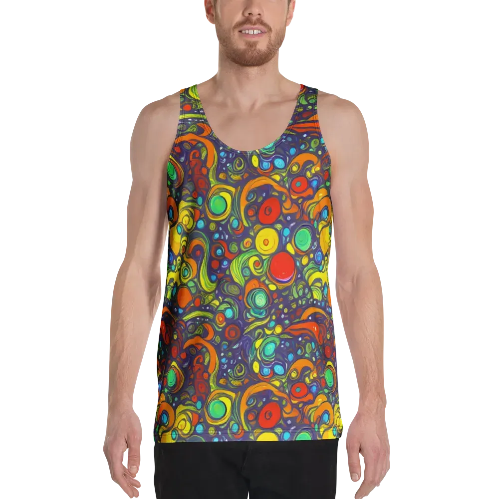 Orbiting Colors on Men's Tank Top — Front