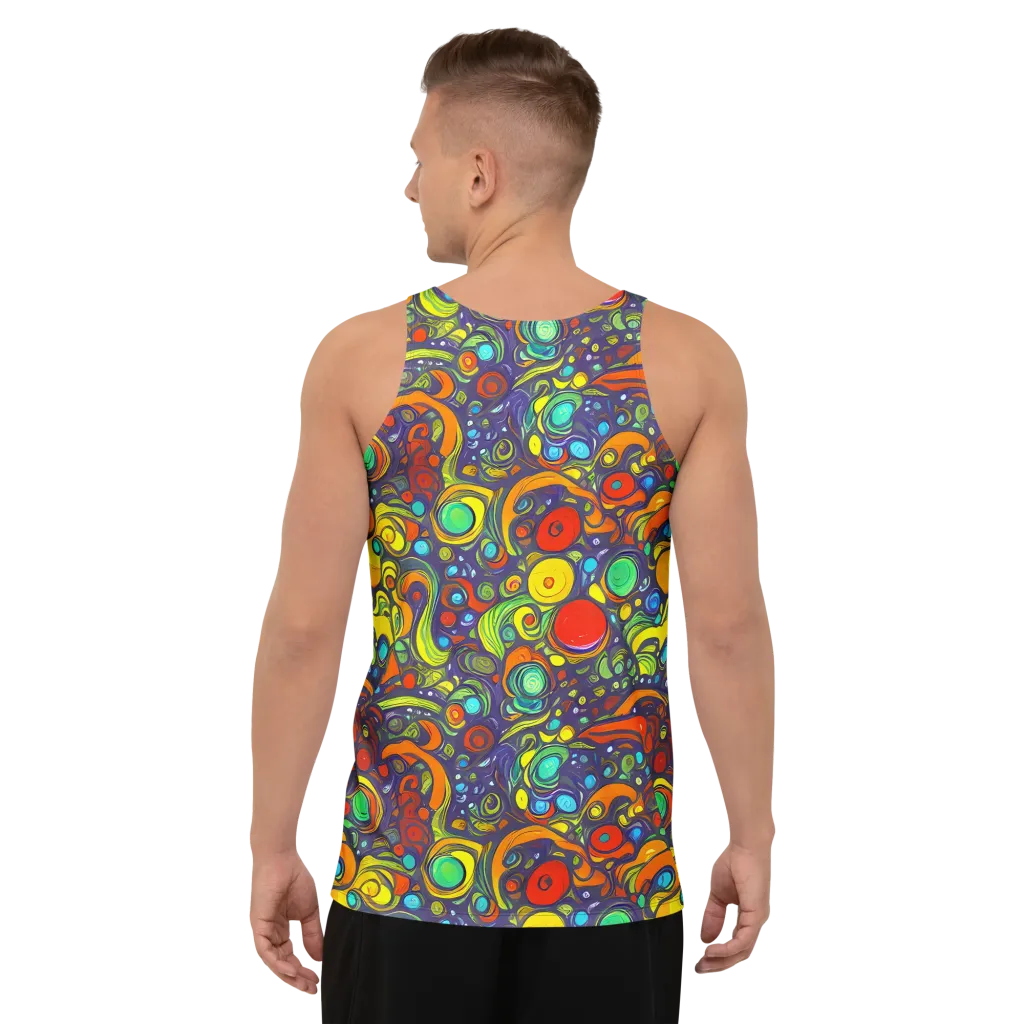 Orbiting Colors on Men's Tank Top — Back