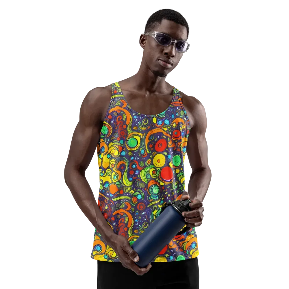 Orbiting Colors on Men's Tank Top — Front