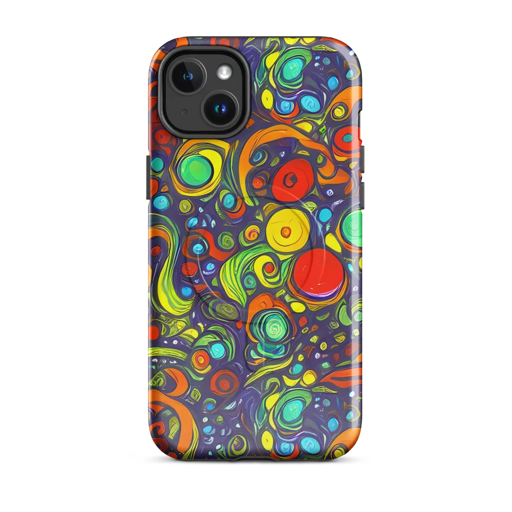 Orbiting Colors on MagSafe Tough Case for iPhone® — Front