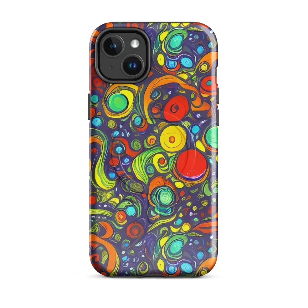Orbiting Colors on MagSafe Tough Case for iPhone® — Front