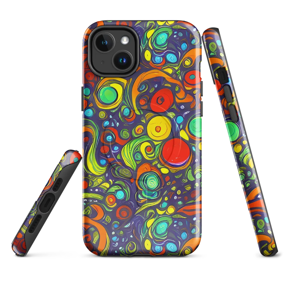 Orbiting Colors on MagSafe Tough Case for iPhone® — Front