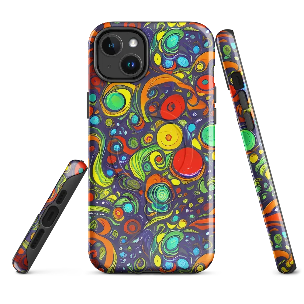 Orbiting Colors on MagSafe Tough Case for iPhone® — Front
