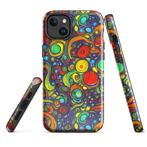 Orbiting Colors on a MagSafe Tough Case for iPhone®