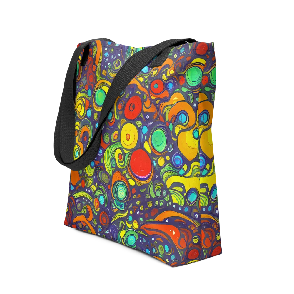 Orbiting Colors on Tote Bag — Front