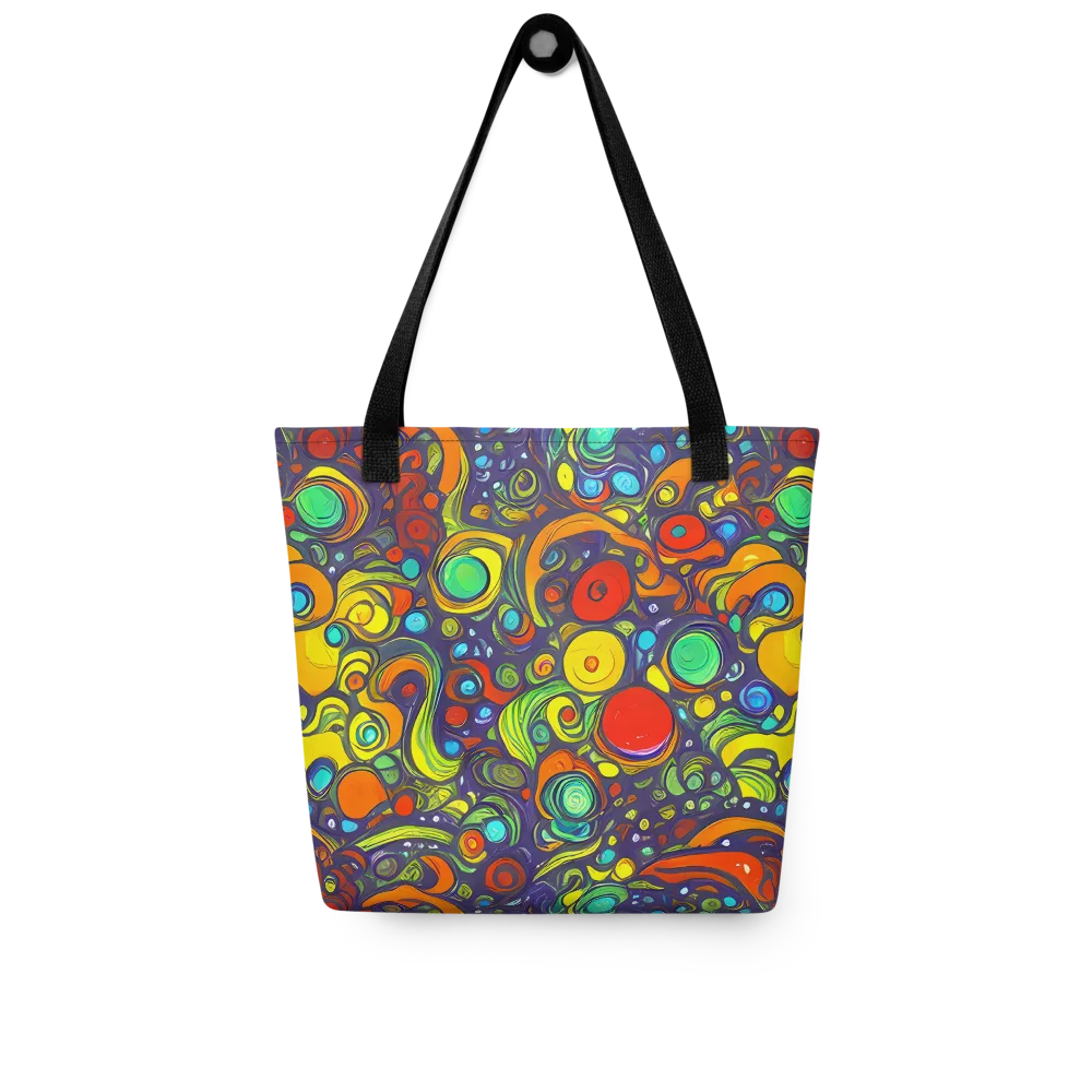 Orbiting Colors on Tote Bag — Front