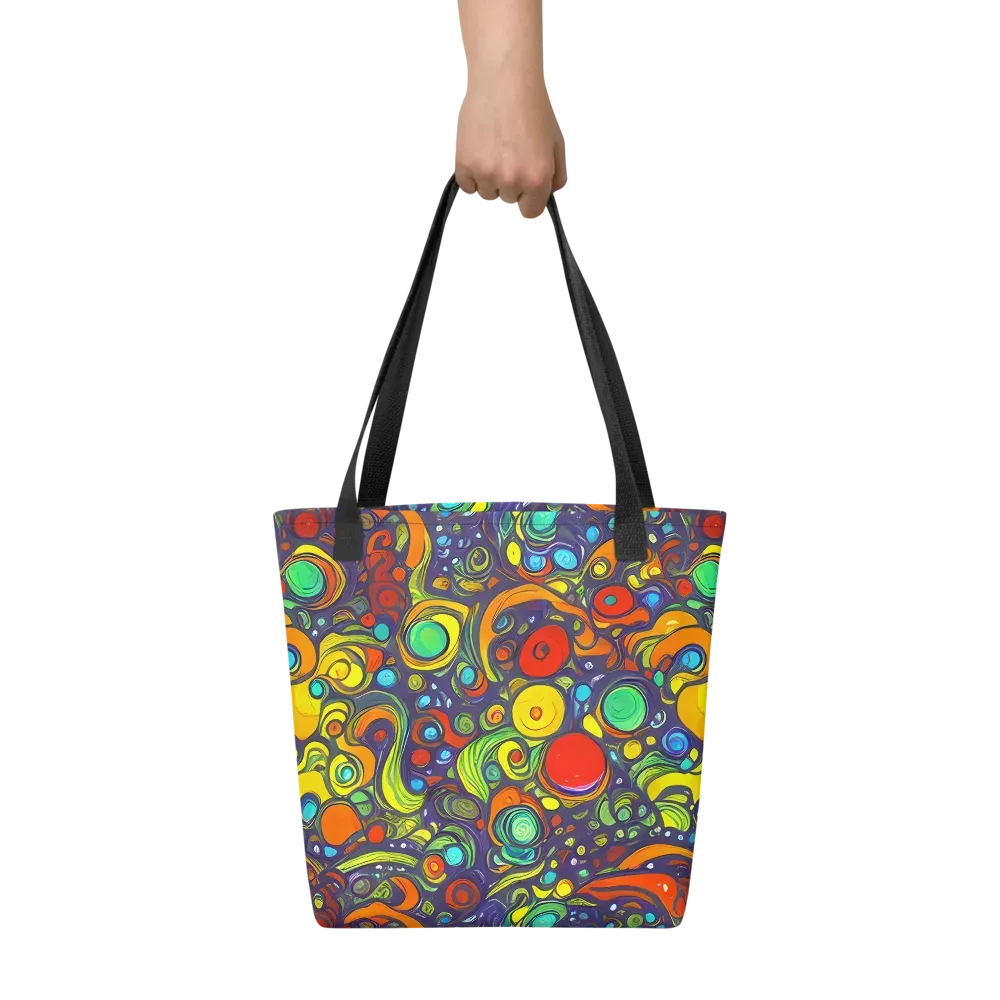 Orbiting Colors on Tote Bag — Front
