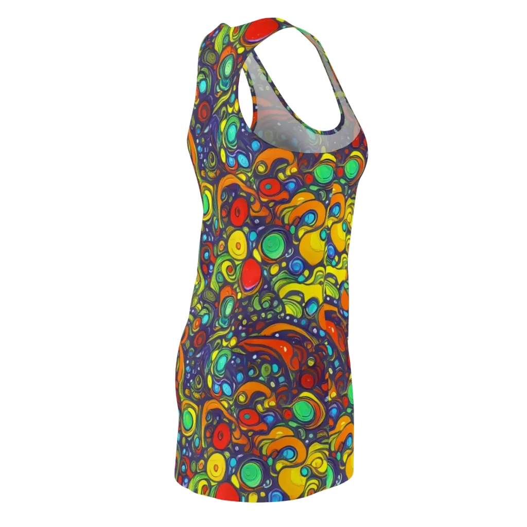 Orbiting Colors on Racerback Dress — Back Side