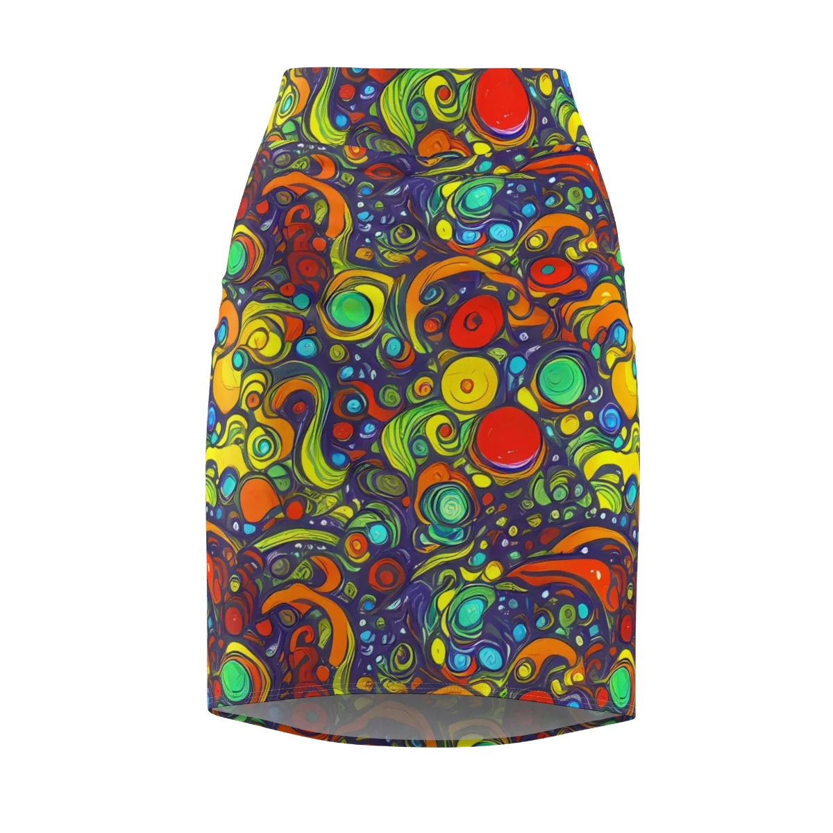 Orbiting Colors on Pencil Skirt — Front