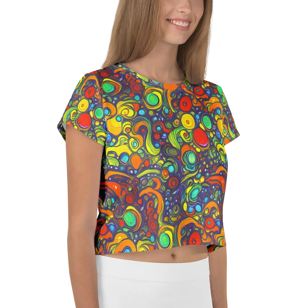 Orbiting Colors on Crop Tee — Right