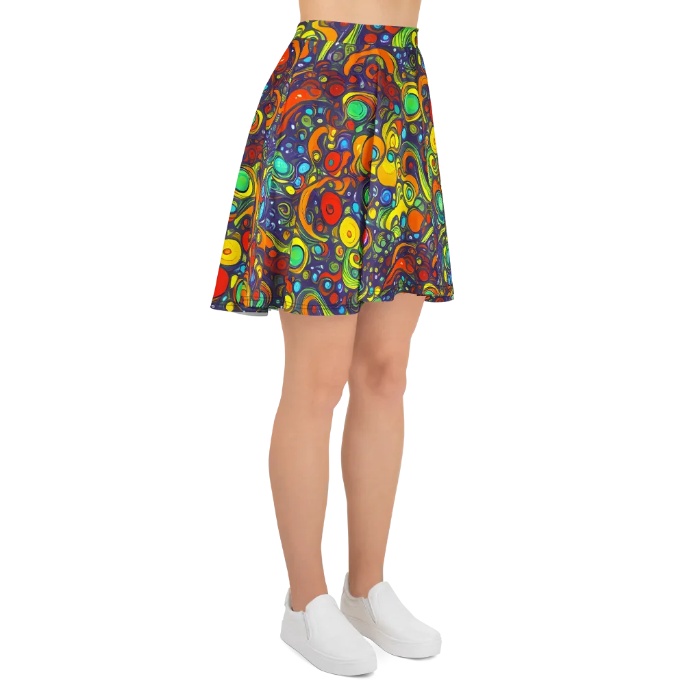 Orbiting Colors on Skater Skirt — Right