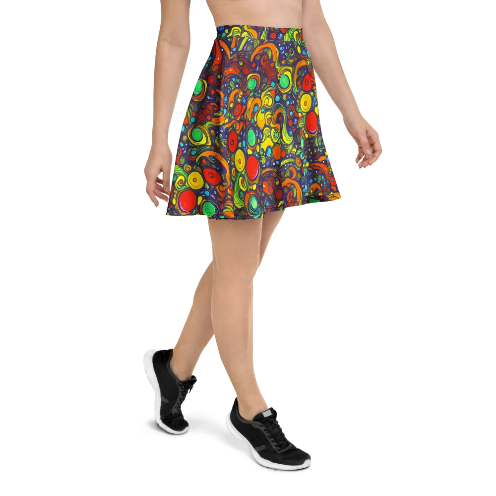 Orbiting Colors on Skater Skirt — Right