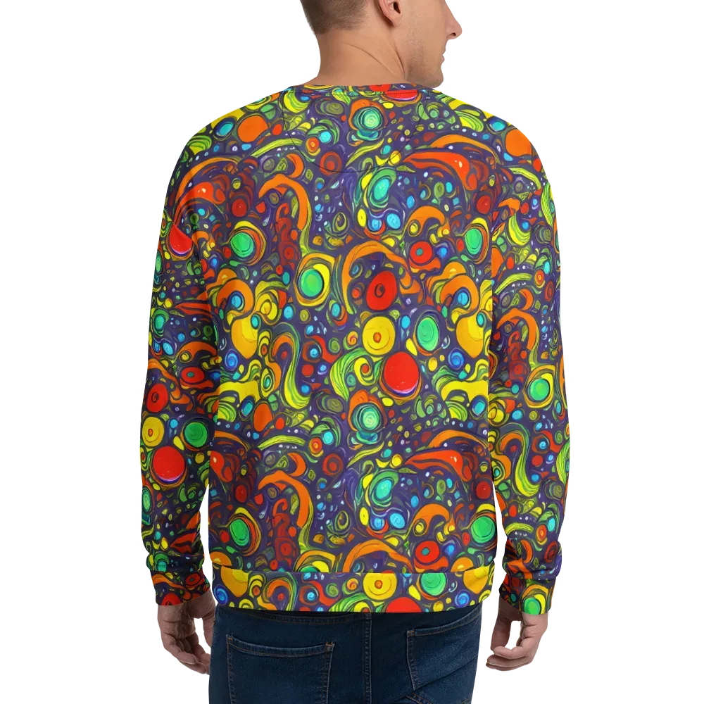 Orbiting Colors on Sweatshirt — Back