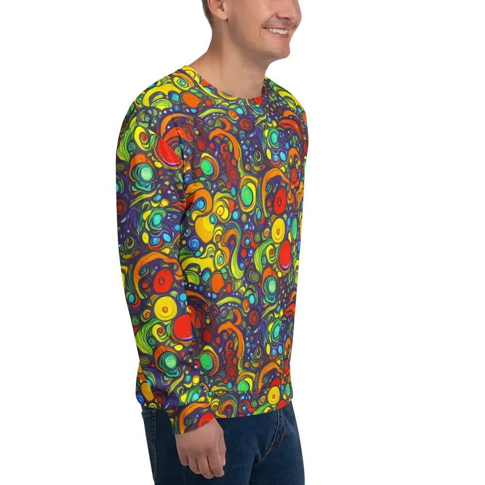 Orbiting Colors on Sweatshirt — Right Front