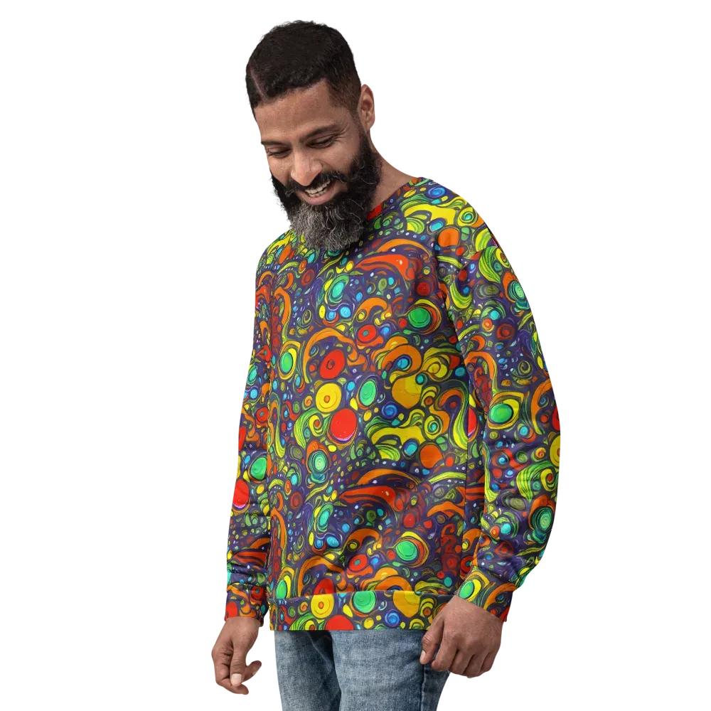 Orbiting Colors on Sweatshirt — Left Front
