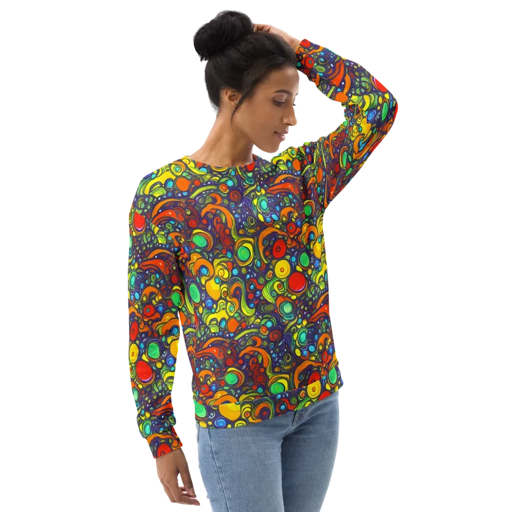 Orbiting Colors on Sweatshirt — Right Front