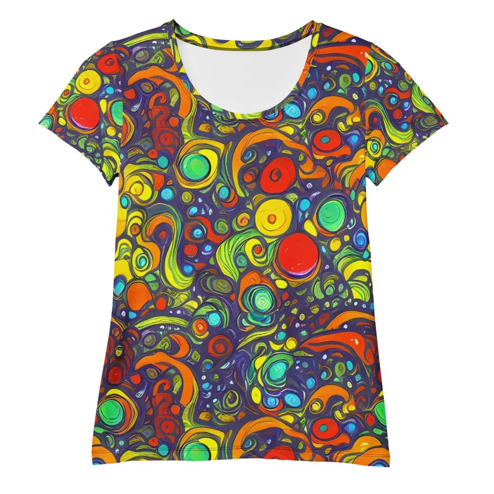 Orbiting Colors on Women's Athletic T-Shirt — Front