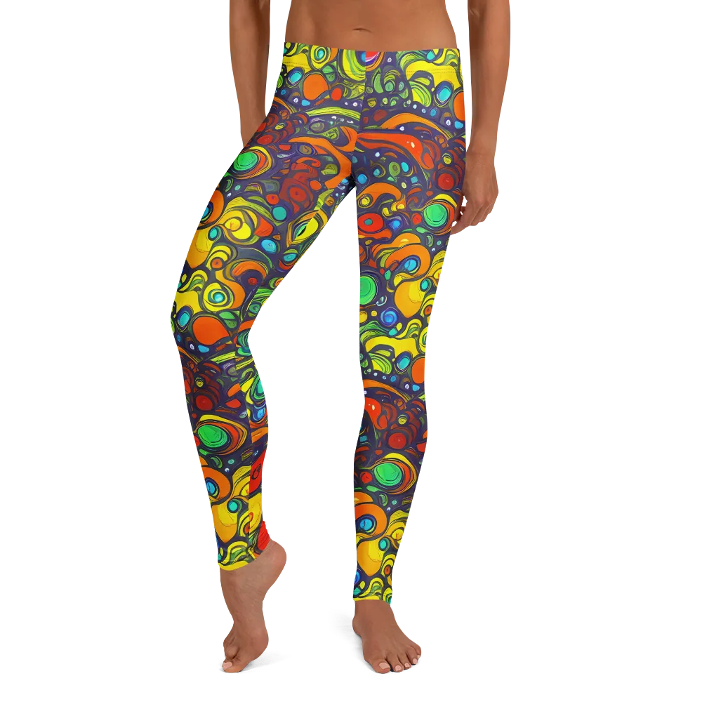 Orbiting Colors on Leggings — Front